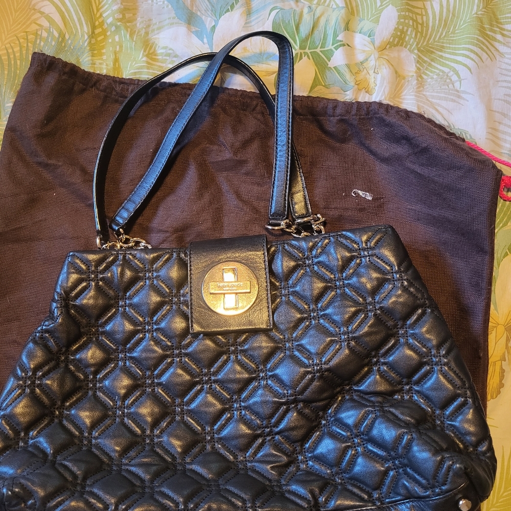 Kate Spade black leather purse